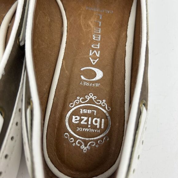 Jeffrey Campbell 7 Sunshine Loafer Flats Brown White Slip On Tassles - Picture 6 of 8